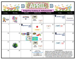 April Activity Calendar